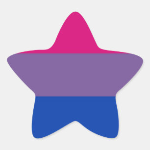 Bi Flag Fliegen für Bisexuellen Stolz Stern-Aufkleber