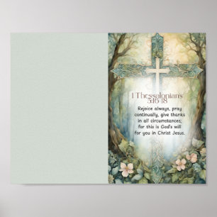 Bi-Fold Titelseite allein Kirchenbulletin herunter Poster