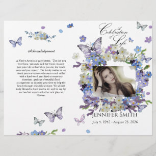 Bi-Fold Vergiss, dass ich nicht beerdigt werde Flyer