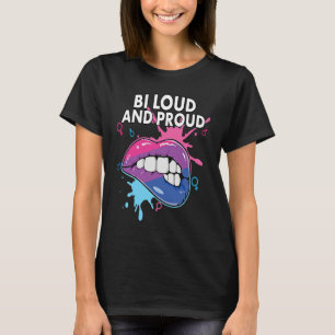 Bi Laut und Stolz Bisexueller Regenbogen Stolz Bis T-Shirt