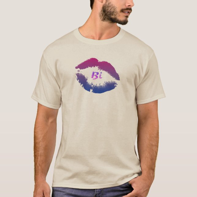 Bi-Lippendruck T-Shirt (Vorderseite)