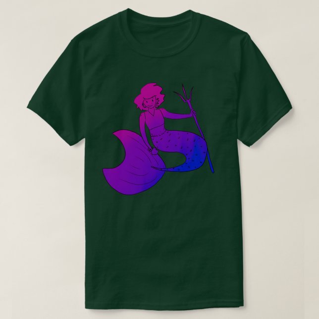 Bi mermaid T-Shirt (Design vorne)