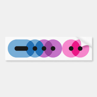 Bi-Morsealphabet-Bar-Autoaufkleber Autoaufkleber