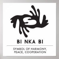 BI NKA BI | Symbol für Harmonie, Frieden, Zusammen