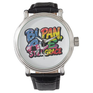 Bi Pan Ace Still Grace Shirt Lustige LGBTQ Zitat Armbanduhr