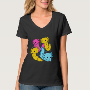 Bi Pansexueller Stolz Mexikanischer Salamander Axo T-Shirt