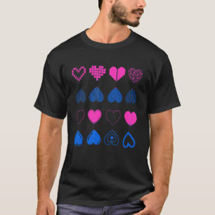Bi Pride Bisexuality Flag Herz LGBt Pride Monat B T-Shirt