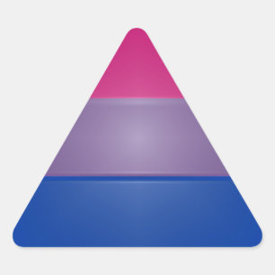 Bi Pride Colors Highlight Dreieckiger Aufkleber