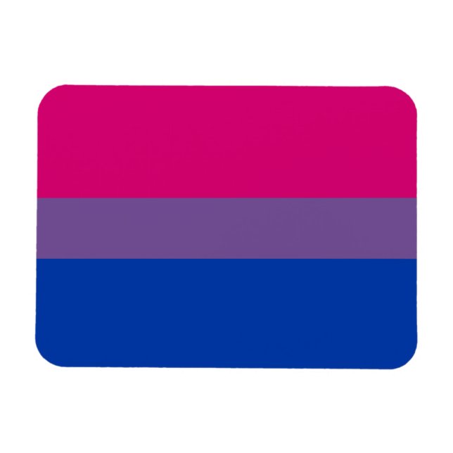 Bi Pride Flag Magnet (Premium) (Horizontal)