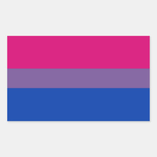 Bi Pride Flag Sticker Sheets (Rechteck)