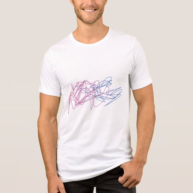 Bi Pride Men Tri-Blend Shirt (Vorderseite)