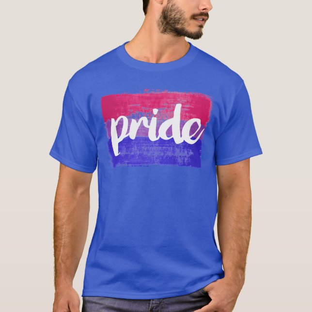 Bi Pride Painted T - Shirt (Vorderseite)