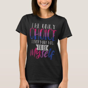 Bi Pride Proud Bisexual Bisexuality Flag Geschenk T-Shirt