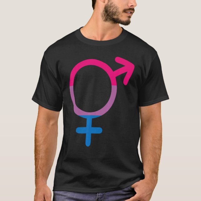 Bi Pride Proud Bisexuelle Bisexualität Flag T-Shirt (Vorderseite)