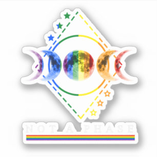 Bi-Pride-Shirt kein LGBT-Syndrom Aufkleber