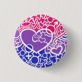 Bi Pride Squiggle Button