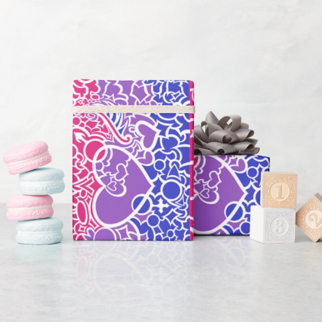 Bi Pride Squiggle Geschenkpapier (Babyparty)