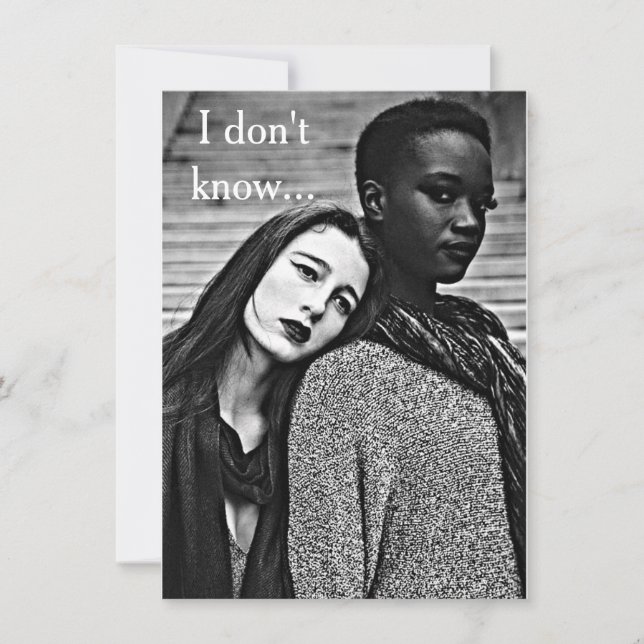 Bi rassisches LGBT "Liebe u. Romance" Karte (Vorderseite)