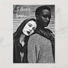 Bi rassisches LGBT "Liebe u. Romance" Karte