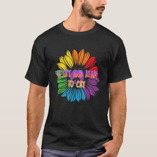Bi Shy und bereit zum Schrei Bisexual Introvert Bi T-Shirt