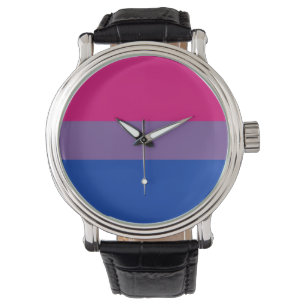 Bi-Stolz-Flaggen-Uhr Armbanduhr