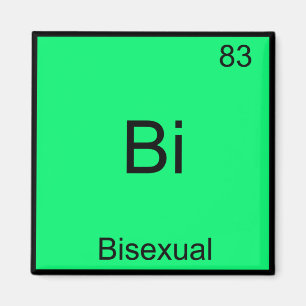 Bi - Symbol für Bisexual Chemistry Element Funny Magnet