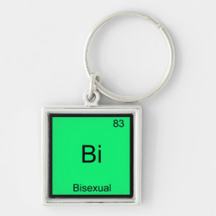 Bi - Symbol für Bisexual Chemistry Element Funny Schlüsselanhänger