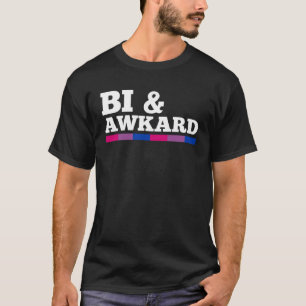 Bi- und Awkward-Bi-Exual-Stolperflagge Minimalisti T-Shirt
