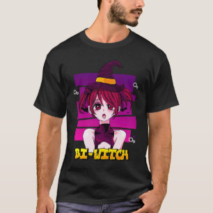 Bi Witch Bisexual Hexe Pun Bihexual Bi Pride Gay T-Shirt