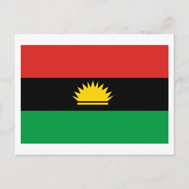 Biafra-Flagge (1967-1970) Postkarte (Vorderseite)