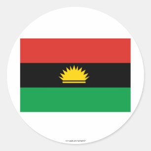 Biafra-Flagge (1967-1970) Runder Aufkleber