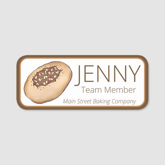 Biala Breadmaking jüdische Bäckerei Brotbacken Del Namensschild (Vorderseite)