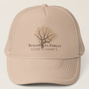Białowieża Forest Latitude & Longitude Truckerkappe