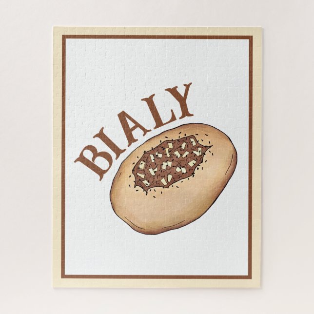 Bialy Jüdische Bäckereizwiebel Polen Polnisches Es Puzzle (Vertikal)