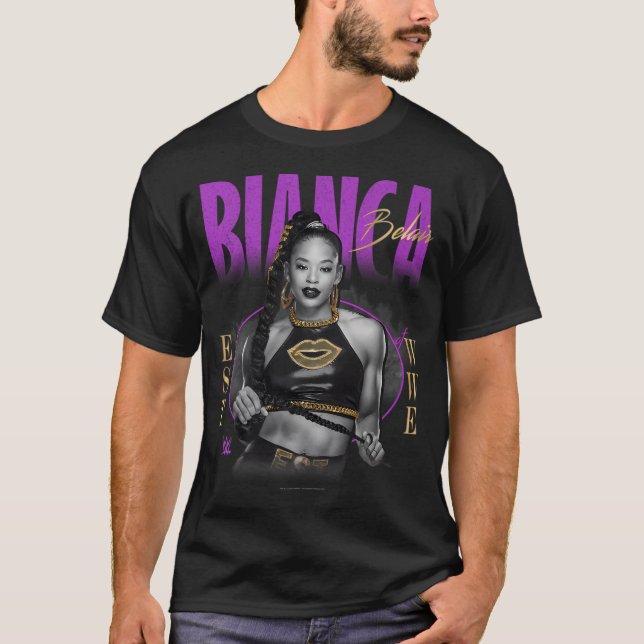 Bianca Belair Distressed T-Shirt (Vorderseite)