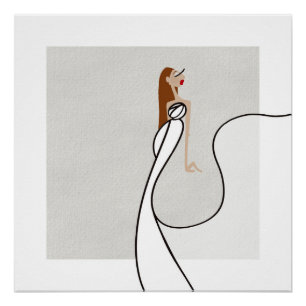 Bianca Bellezza Riviera Nächte Glamour Fashion Art Poster