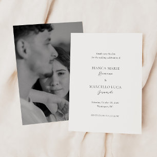 Bianca Elegant Wedding Save The Date