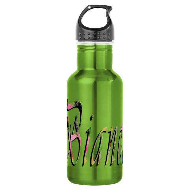 Bianca Girls Name Logo, Trinkflasche (Vorderseite)