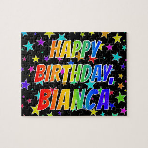 "BIANCA" Vorname, Spaß "GLÜCKLICHER BIRTHTAG" Puzzle