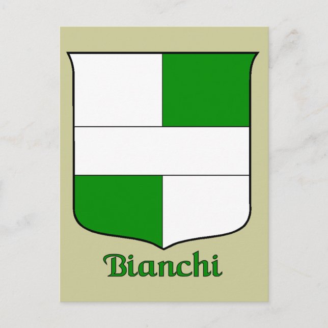 Bianchi Historische Schildkarte Postkarte (Vorderseite)