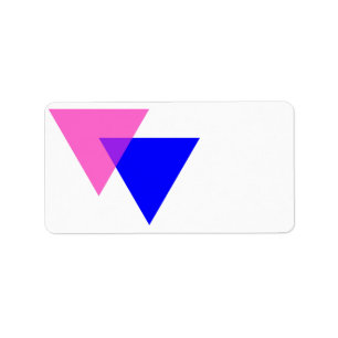 Biangle Bisexueller Stolz Adressaufkleber