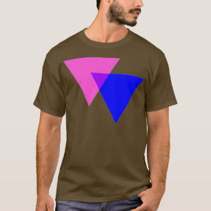 Biangle LGBT-Bi-Dreiecke Bisexuelle Flagge T-Shirt