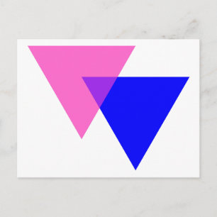 Biangles Bisexueller Stolz Postkarte