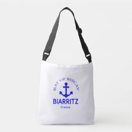 Biarritz France Coastal Chic Tote Bag Tragetaschen Mit Langen Trägern