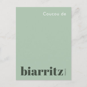 Biarritz Frankreich moderner Urlaub Postkarte