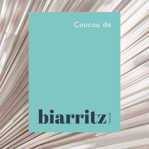 Biarritz Frankreich moderner Urlaub Postkarte
