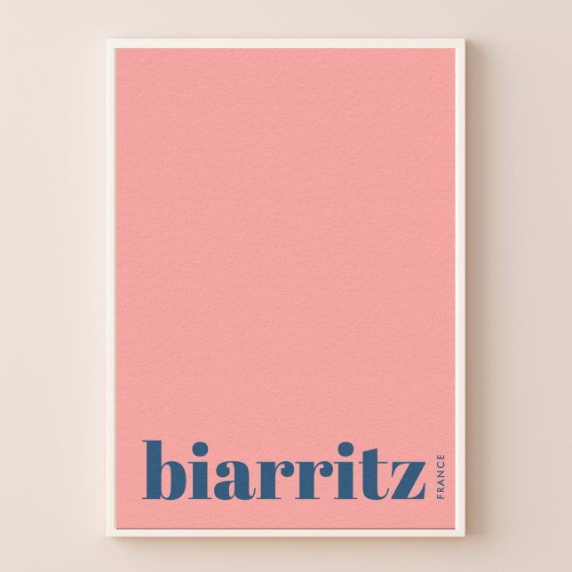Biarritz Frankreich modernes Stadtplakat Poster (Von Creator hochgeladen)