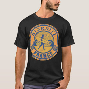 Biarritz Frankreich Surfen T-Shirt