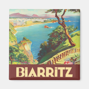 Biarritz Frankreich Vintage Reise Magnet