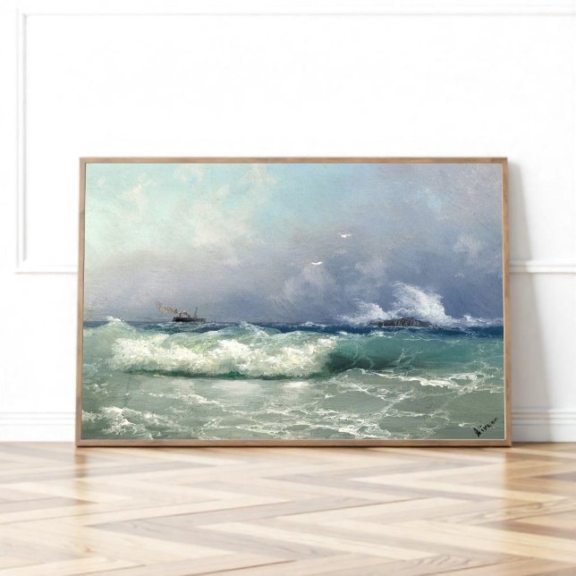 Biarritz, Ivan Konstantinowitsch Aivazovsky Poster (Von Creator hochgeladen)